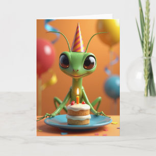Tarjeta de cumpleaños de la fiesta esmeralda