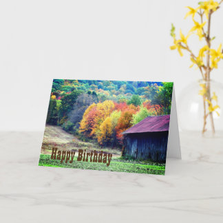 Tarjeta de cumpleaños de la Flota de Tabaco Fall