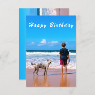 Tarjeta de cumpleaños de la foto del personalizado