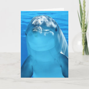 TARJETA DE CUMPLEAÑOS DE LA FOTOGRAFÍA DE DOLPHIN