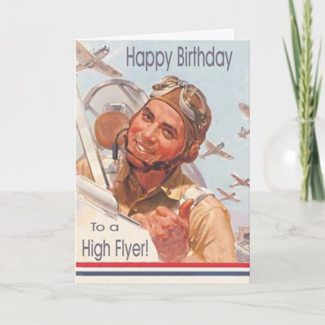 Tarjeta de cumpleaños de la Fuerza Aérea Militar (Anverso)