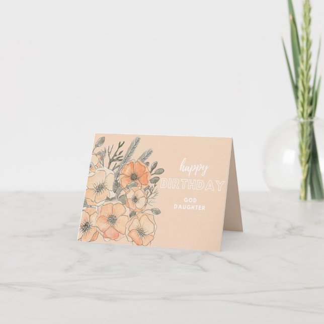 Tarjeta de cumpleaños de la hija de Dios (Anverso)