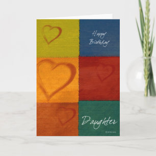 Tarjeta de cumpleaños de la hija de los padres y l