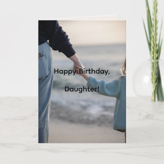 TARJETA DE CUMPLEAÑOS DE LA HIJA DE MANO (Anverso)