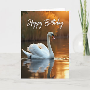 Tarjeta de cumpleaños de la hora dorada