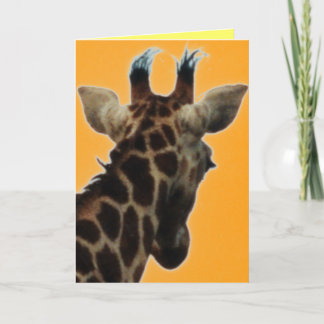 tarjeta de cumpleaños de la jirafa