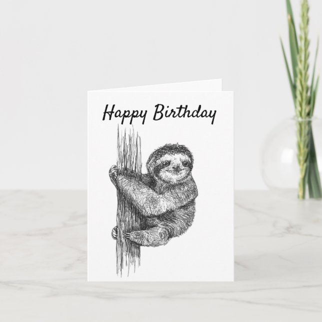 Tarjeta de cumpleaños de la liebre (Anverso)