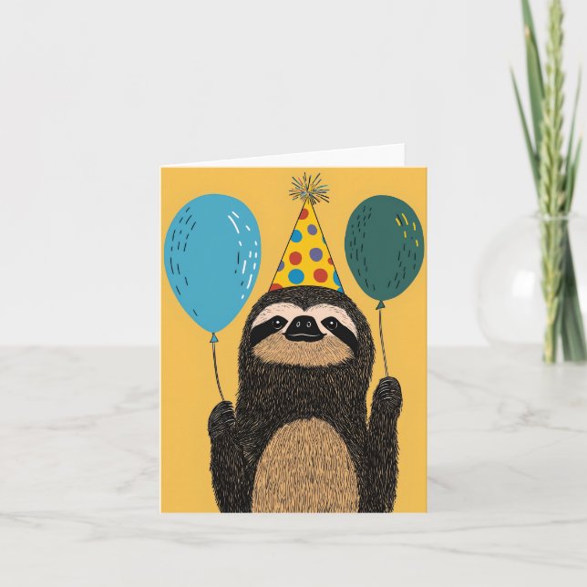 Tarjeta de cumpleaños de la locomotora de cumpleañ (Anverso)