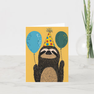 Tarjeta de cumpleaños de la locomotora de cumpleañ