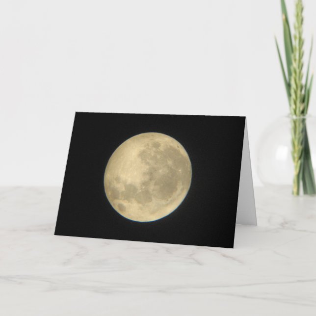 Tarjeta de cumpleaños de la luna (Anverso)