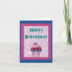 Tarjeta de cumpleaños de la magdalena