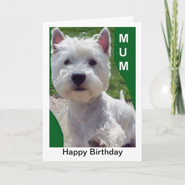 Tarjeta de cumpleaños de la mamá de Westie Westi (Anverso)