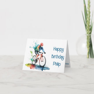 Tarjeta de cumpleaños de la Marina y el Ciclista R