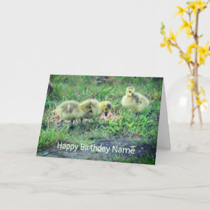 Tarjeta de cumpleaños de la naturaleza de los bebé