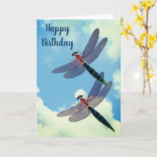 Tarjeta de cumpleaños de la naturaleza del cielo a
