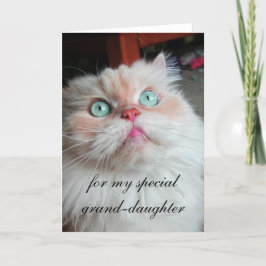 Tarjeta de cumpleaños de la nieta