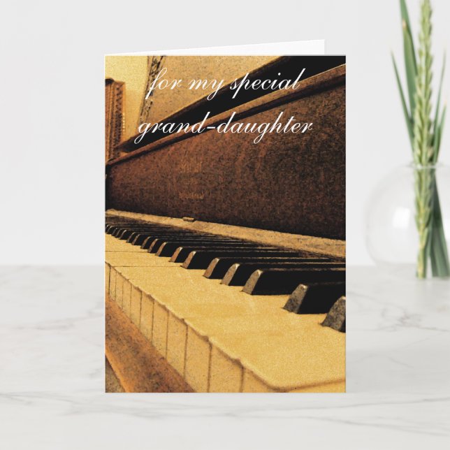 Tarjeta de cumpleaños de la nieta (Anverso)