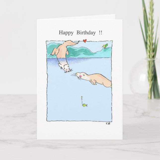 Tarjeta de cumpleaños de la "nutria" (Anverso)