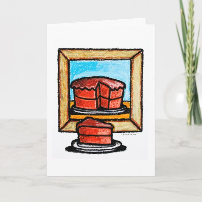 Tarjeta de cumpleaños de la obra de arte del arte (Anverso)