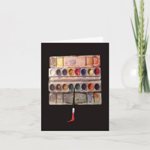Tarjeta de cumpleaños de la Paleta de colores