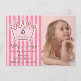 Tarjeta de cumpleaños de la pequeña princesa