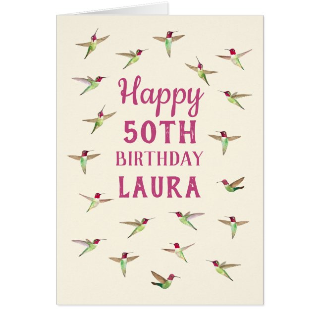 Tarjeta de cumpleaños de la personalizado Anna (Frente)