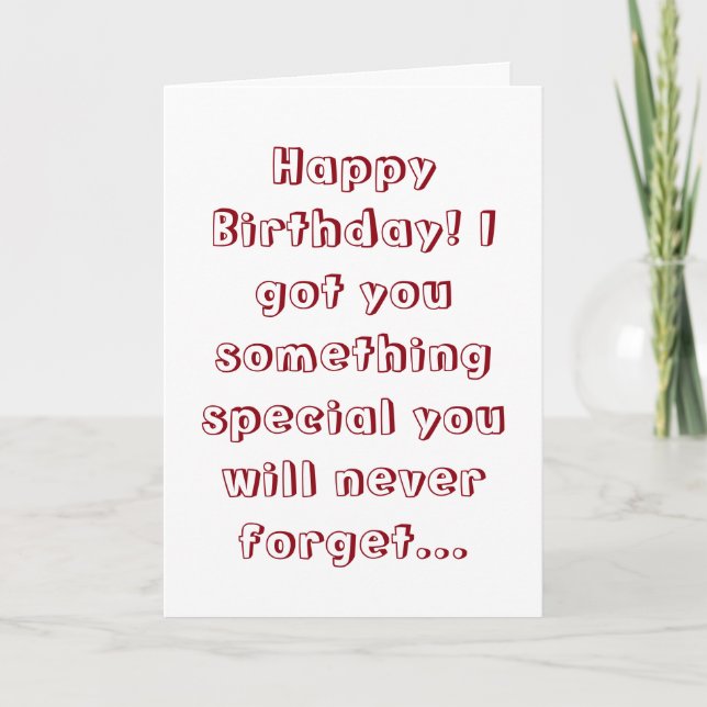 Tarjeta de cumpleaños de la pesadilla de Humpty (Anverso)