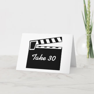 Tarjeta de cumpleaños de la pizarra de películas