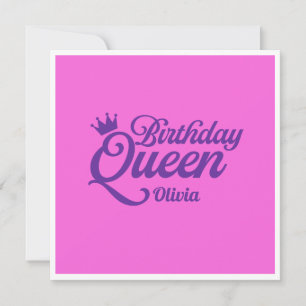 Tarjeta de cumpleaños de la reina