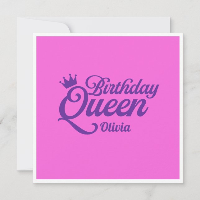 Tarjeta de cumpleaños de la reina (Anverso)
