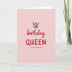 Tarjeta de cumpleaños de la Reina del Rubor