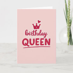 Tarjeta de cumpleaños de la Reina Elegante