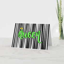 Tarjeta de cumpleaños de la reina (tamaño