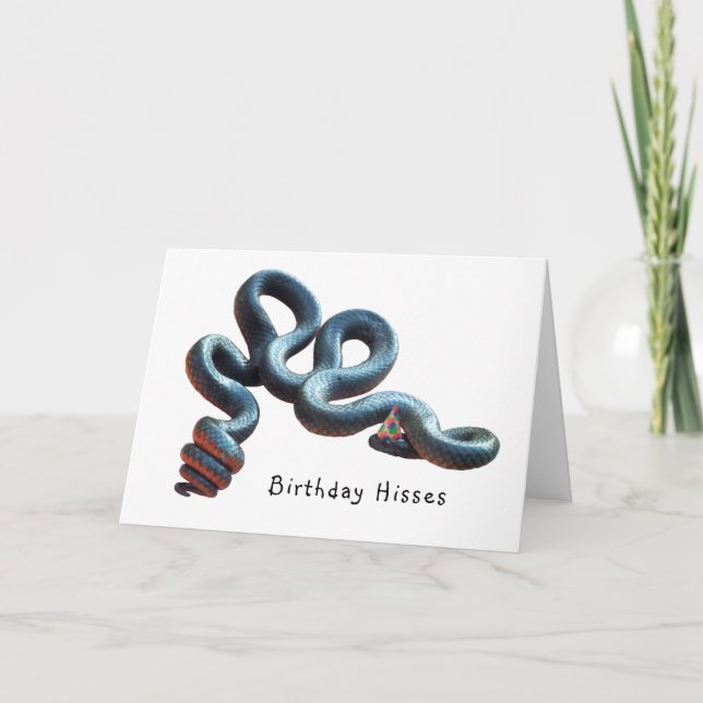 Tarjeta de cumpleaños de la serpiente (Anverso)