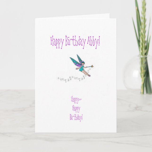 Tarjeta de cumpleaños de la sobrina (Anverso)