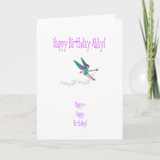Tarjeta de cumpleaños de la sobrina
