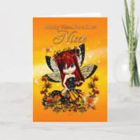 tarjeta de cumpleaños de la sobrina - hada del