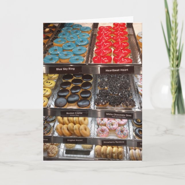 TARJETA DE CUMPLEAÑOS DE LA TIENDA DE DONUT (Anverso)