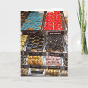 TARJETA DE CUMPLEAÑOS DE LA TIENDA DE DONUT