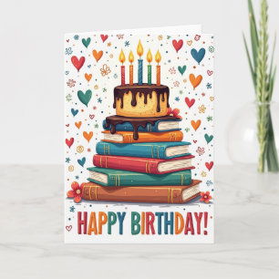 Tarjeta de cumpleaños de la Torre de Libros