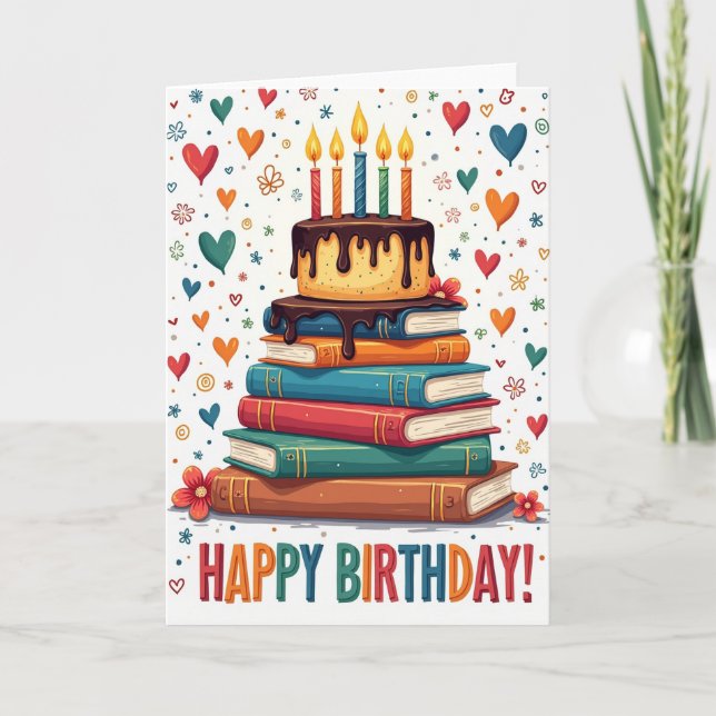 Tarjeta de cumpleaños de la Torre de Libros (Anverso)