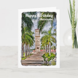Tarjeta de cumpleaños de la Torre del Reloj de las