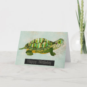 Tarjeta de cumpleaños de la tortuga Jade
