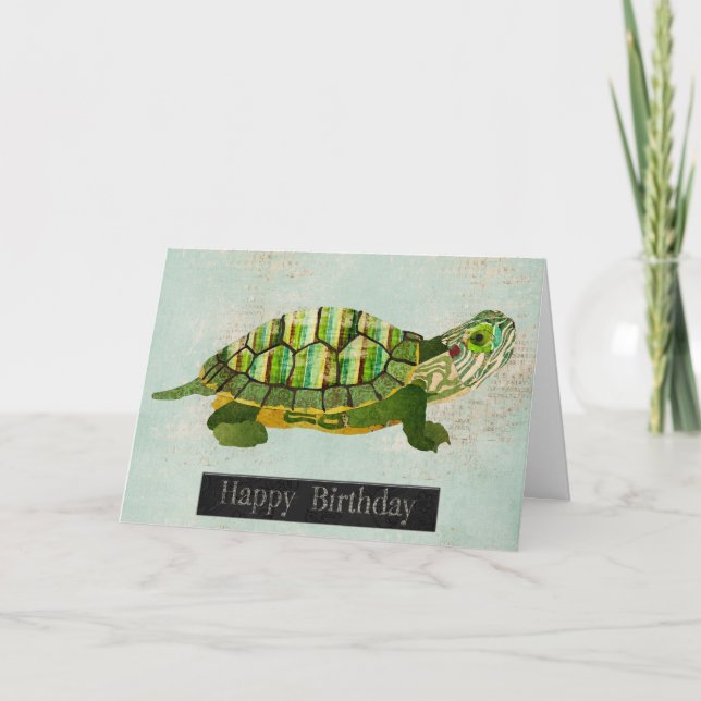 Tarjeta de cumpleaños de la tortuga Jade (Anverso)