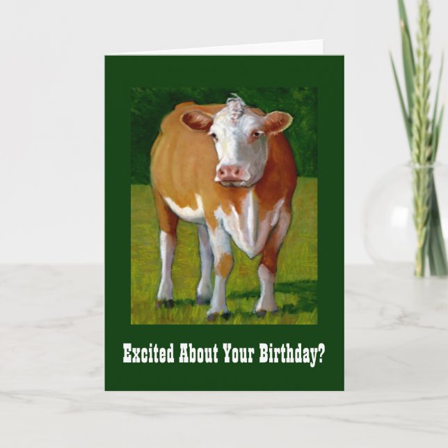 TARJETA DE CUMPLEAÑOS DE LA VACA (Anverso)