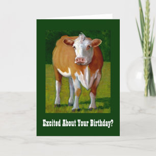 TARJETA DE CUMPLEAÑOS DE LA VACA