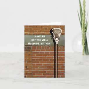 Tarjeta de cumpleaños de Lacrosse