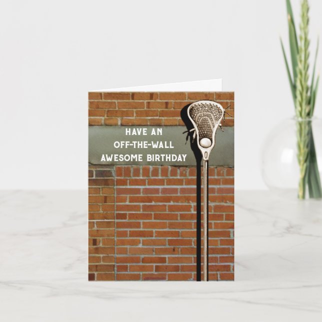 Tarjeta de cumpleaños de Lacrosse (Anverso)