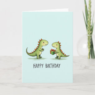 Tarjeta de cumpleaños de lagarto dulce