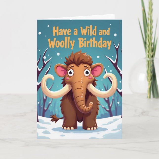 Tarjeta de cumpleaños de lana dulce (Anverso)